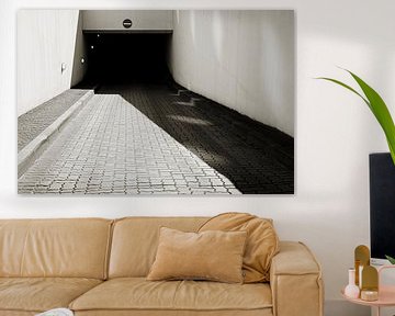 Sortie d'un parking à Magdebourg