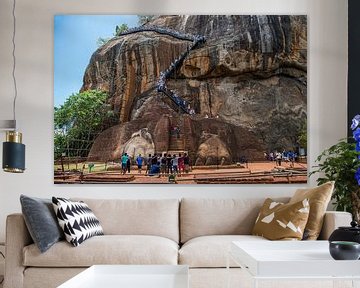 Koningsrots bij Sigiriya op Sri Lanka van Roland de Zeeuw fotografie