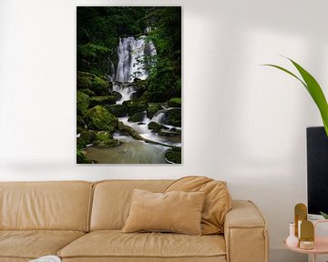 Een prachtige waterval in de Franse Jura (Frankrijk) van Vincent Alkema