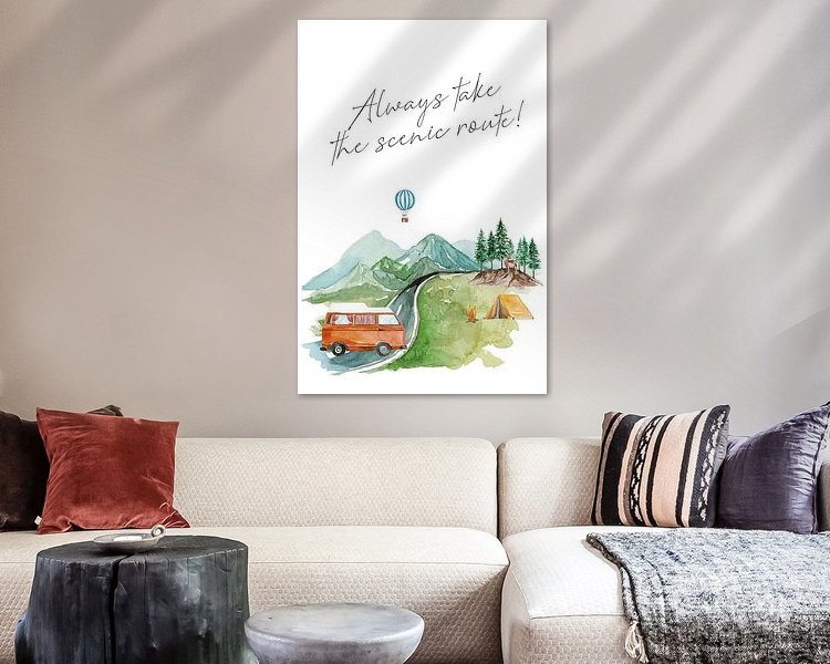 Example of the artwork in a room