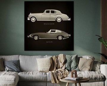 Rolls Royce Silver Cloud III 1963 und Jaguar E Type 1960