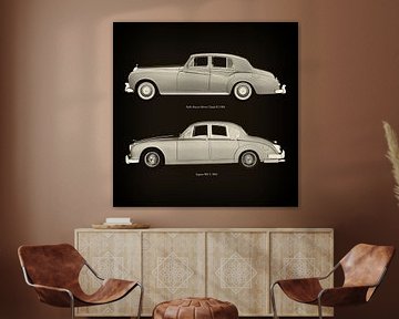 Rolls Royce Silver Cloud III 1963 und Jaguar MK-2 1963