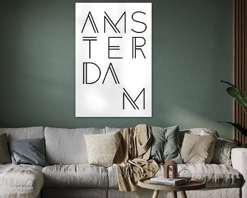 Erreur de frappe dans le motif de la ville d'Amsterdam