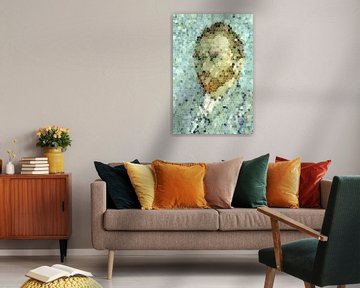 Selbstporträt Vincent van Gogh Abstrakte Digitale Kunst von Art By Dominic