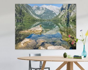 Bovenmeer in het Berchtesgadener Land met Watzmann van Animaflora PicsStock