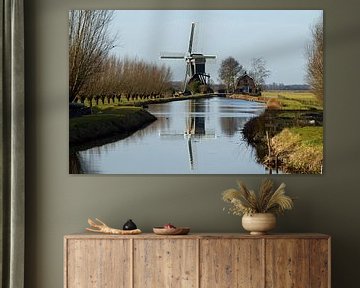 Molen in het Utrechtse dorpje Kockengen van Robin Verhoef