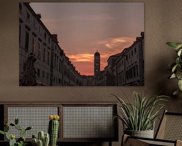 Dubrovnik bij zonsondergang