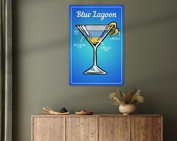 Cocktail Blue Lagoon sur ColorDreamer