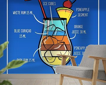 Blue Hawaii Cocktail van ColorDreamer