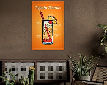 Tequila Sunrise Cocktail van Amango