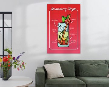 Strawberry Mojito Cocktail van Amango