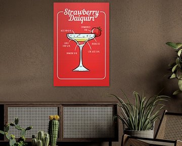 Cocktail de daiquiri à la fraise sur ColorDreamer