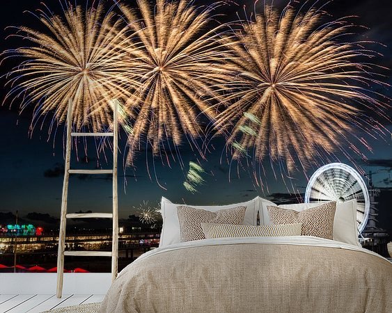 Example of the artwork in a room