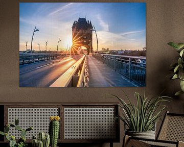 Bridge with city gate in Worms Germany by Fotos by Jan Wehnert