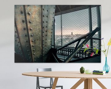 Eiffel Tower (interior with view) by Bert-Jan de Wagenaar