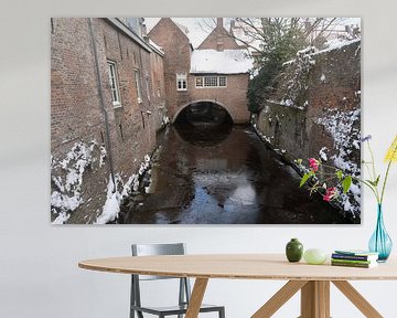 Uilenburg in 's-Hertogenbosch in the snow by Marjo van Balen
