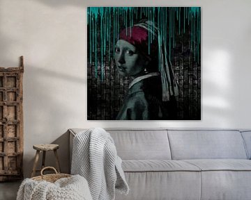 The girl with the pearl earring van Rene Ladenius Digital Art