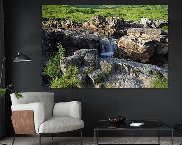 kleine waterval in Glen Etive in Schotland van Babetts Bildergalerie