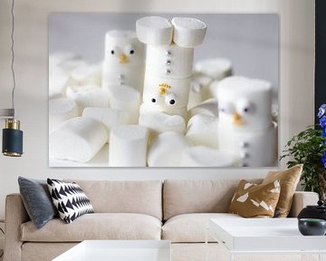 Marshmallow sneeuwpop