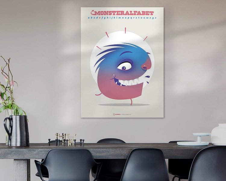 Example of the artwork in a room