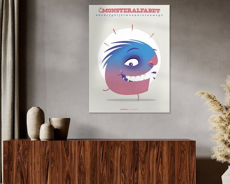 Example of the artwork in a room