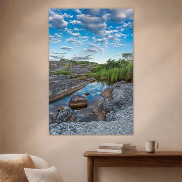 Nuages de réflexion dans l'eau