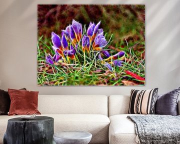 Peinture de crocus
