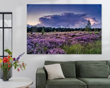 A thunderstorm over a heater field by janus van Limpt