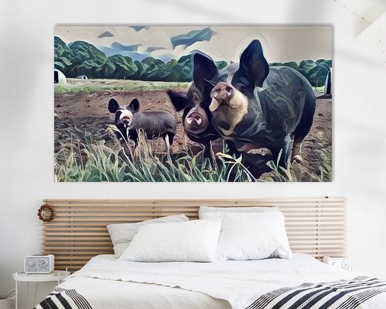 Example of the artwork in a room