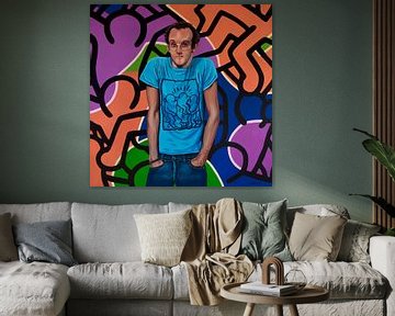 Keith Haring Porträt von Paul Meijering