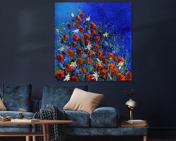 Poppies and daisies sur pol ledent