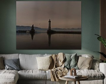 Lindau au lac de Constance dans la poussière du Sahara sur Timon Schneider