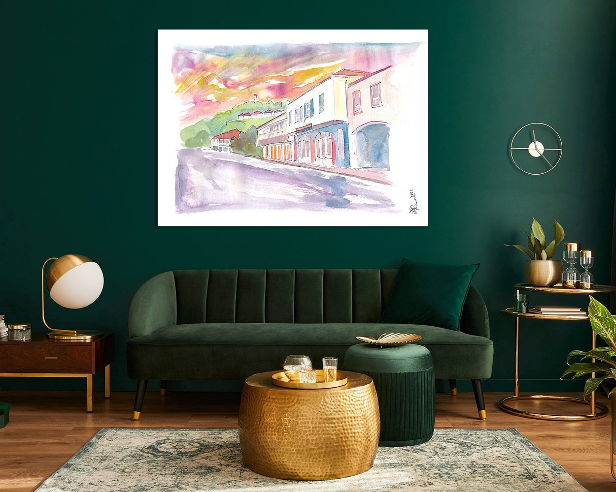 Example of the artwork in a room