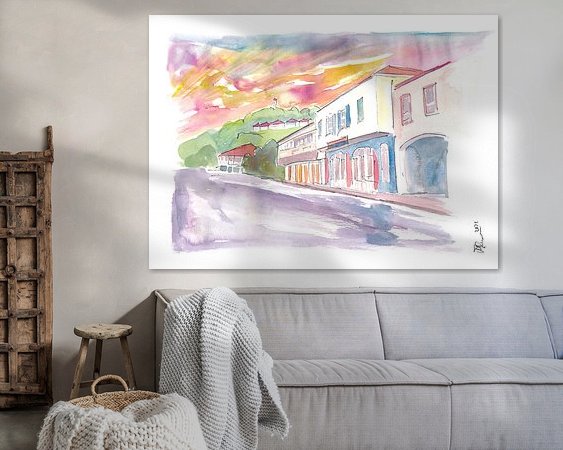 Example of the artwork in a room