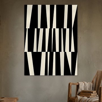 Retro jaren 20 vintage poster in Bauhaus stijl . Nr.9 van Dina Dankers