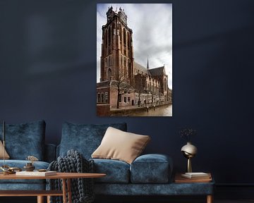 De Grote Kerk in Dordrecht van Peter de Kievith Fotografie