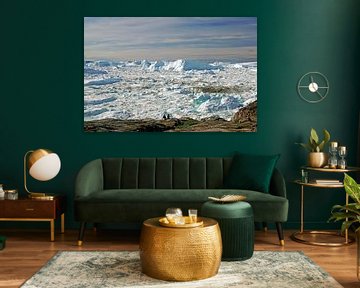 Uitzicht over de ijsfjord van Reinhard  Pantke
