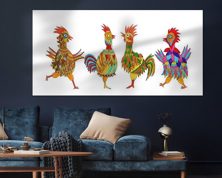 Example of the artwork in a room