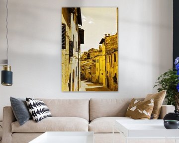 Goldene italienische Stadtbilder