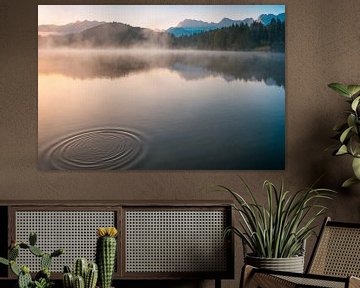 Geroldsee und Karwendel im Sommer von Martin Wasilewski