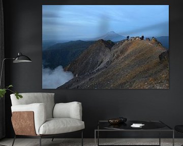Au sommet d'un volcan