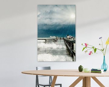 Stormy North Sea on the island of Föhr by Jürgen Neugebauer | createyour.photo