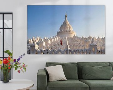 Monk at the Hsinbyume Pagoda by Antwan Janssen