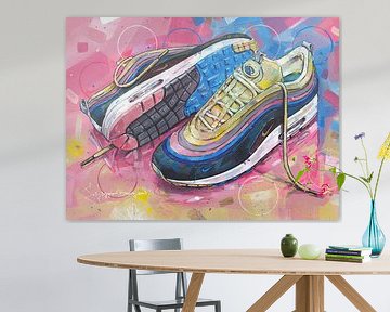 Nike air max 1 Sean Wotherspoon schilderij van Jos Hoppenbrouwers
