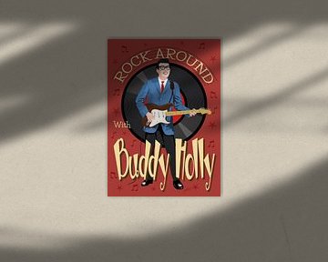 Buddy Holly - Rock Around with von Jarod Art