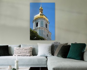Klooster toren Sint-Michielsklooster in Kyiv van Caught By Light