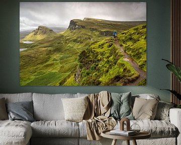 Hiken op het eiland Skye, Quiraing, Isle of Skye, Schotland van Sebastian Rollé - travel, nature & landscape photography