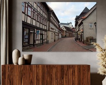 Stolberg / Harz met uitzicht op het kasteel van t.ART