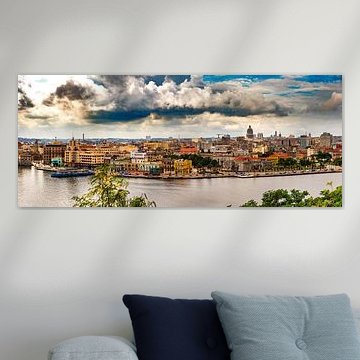 Panorama view of old town of Havana Cuba