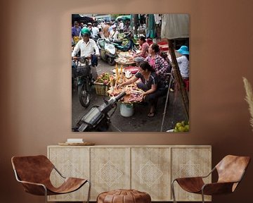 Marktdag in Vietnam van t.ART